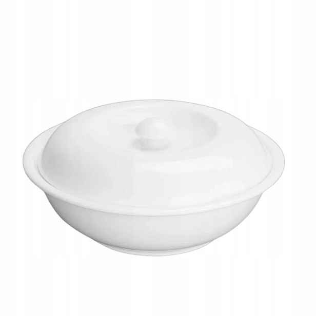 Miska salátová mísa bílá s víkem na salátové občerstvení Wilmax 26 cm 1700 ml