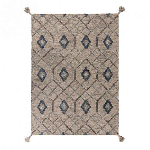 Šedý vlněný koberec Flair Rugs Diego, 120 x 170 cm