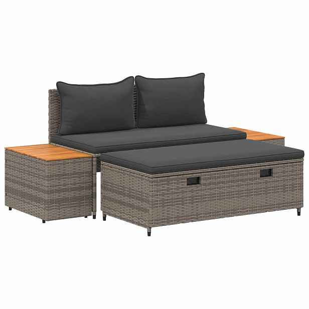 vidaXL Venkovní pohovková souprava 4 -Seater 4 ks 55 x 30 x 39 cm