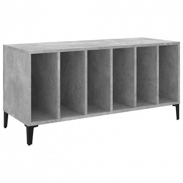 vidaXL Skříňka na LP desky betonově šedá 100x38x48 cm kompozitní dřevo