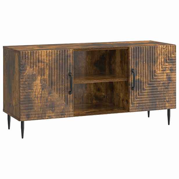 vidaXL Televizní skříň Kouřový dub 102 x 34,5 x 50 cm Kompozitní dřevo