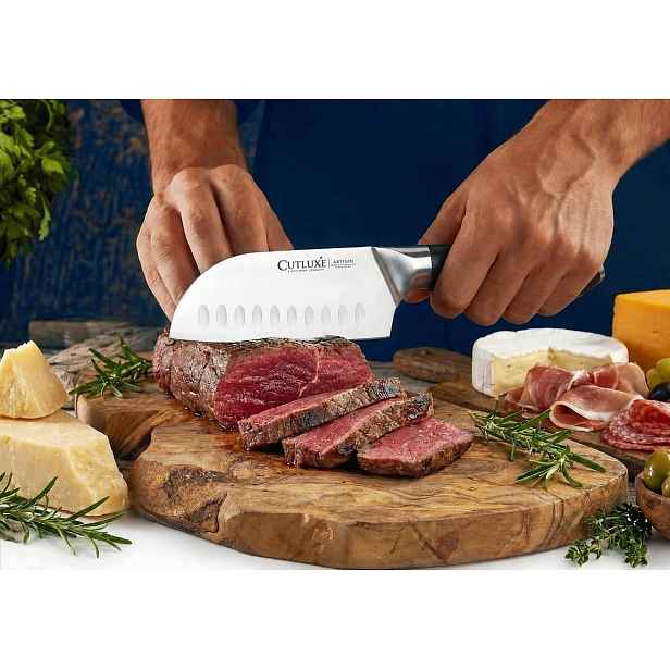 Japonský nůž Santoku 13 cm Multifunkční ocel, ostrý