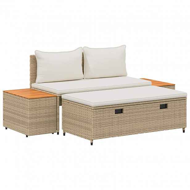 vidaXL Venkovní pohovková souprava 4 -Seater 4 ks 55 x 30 x 39 cm
