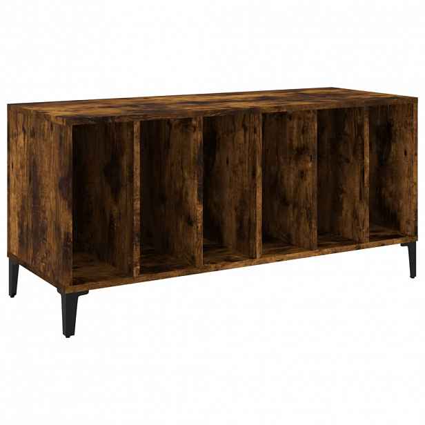 vidaXL Skříňka na LP desky kouřový dub 100x38x48 cm kompozitní dřevo