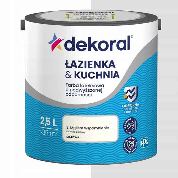 Dekoral Barva Koupelna & Kuchyň 2,5L Mlhavá Vzpomínka