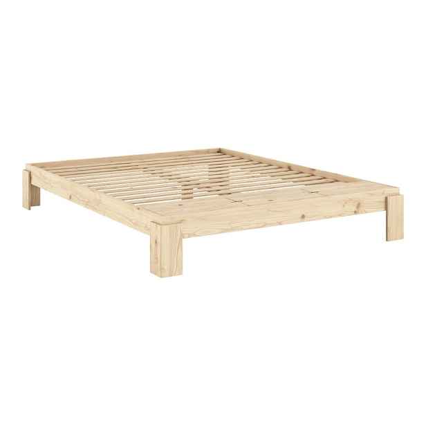 Dvoulůžková postel z borovicového dřeva s roštem v přírodní barvě 180x200 cm Layers – Karup Design