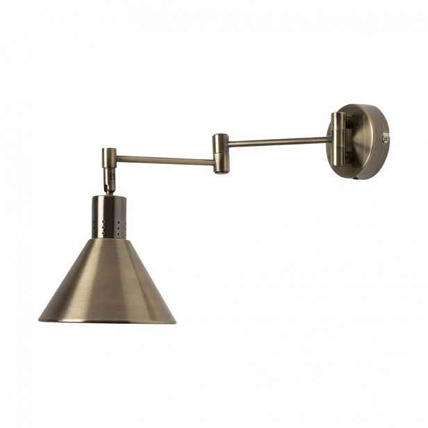 Nástěnná flexibilní lampa na čtení COPENHAGEN - 1xE14, 40W, patina
