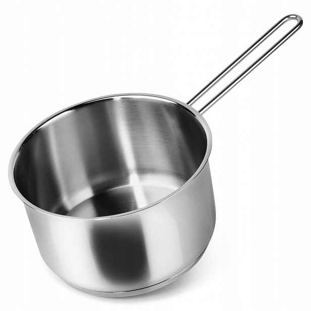 Ocelový rendlík Rendlík Hrnec s dlouhou rukojetí na vaření 20 cm 3,6 l
