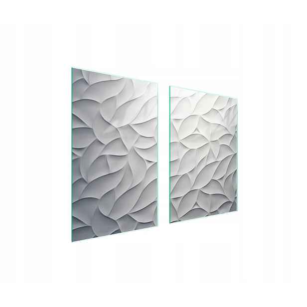 7v1 Skleněná ochranná deska na sporák 65x52 Vzor
