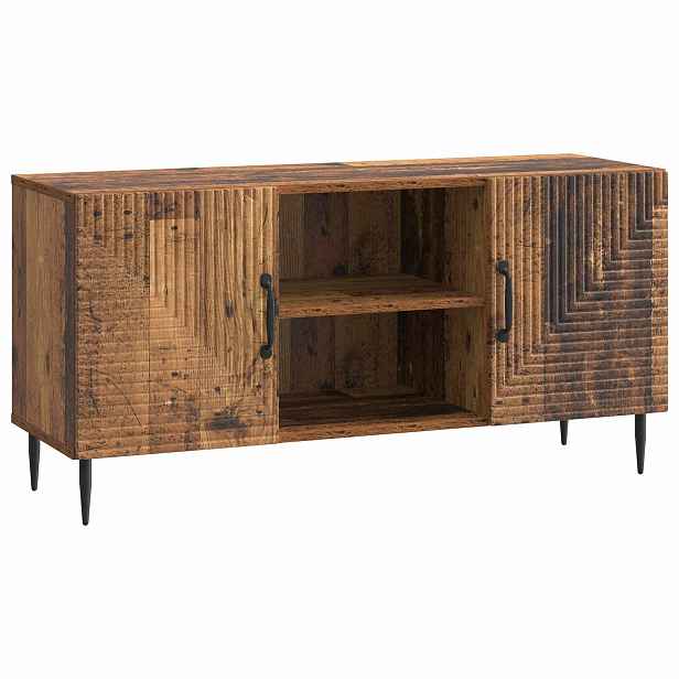 vidaXL Televizní skříň Staré dřevo 102 x 34,5 x 50 cm Kompozitní dřevo
