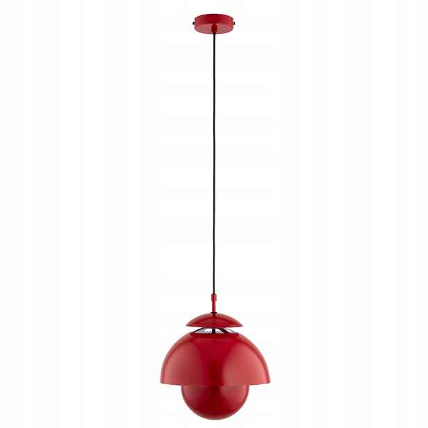 Alfa Runo Závěsná lampa červená kovová 1xE27 15W IP20 85cm