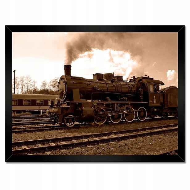 Plakáty v rámu 40x30 Lokomotiva TR565 Wolsztyn