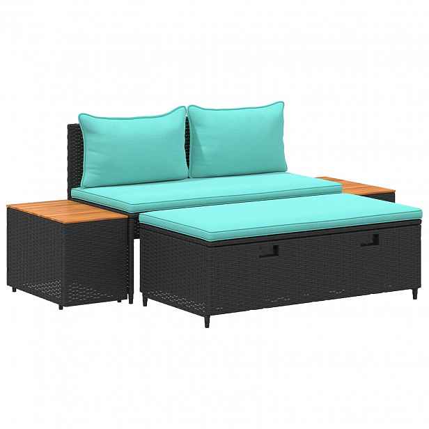 vidaXL Venkovní pohovková souprava 4 -Seater 4 ks 55 x 30 x 39 cm