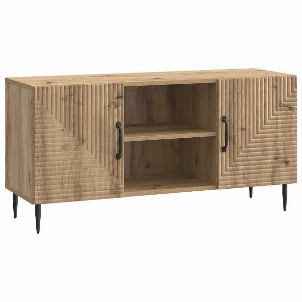 vidaXL Televizní skříň 102 x 34,5 x 50 cm Dub artisan Kompozitní dřevo