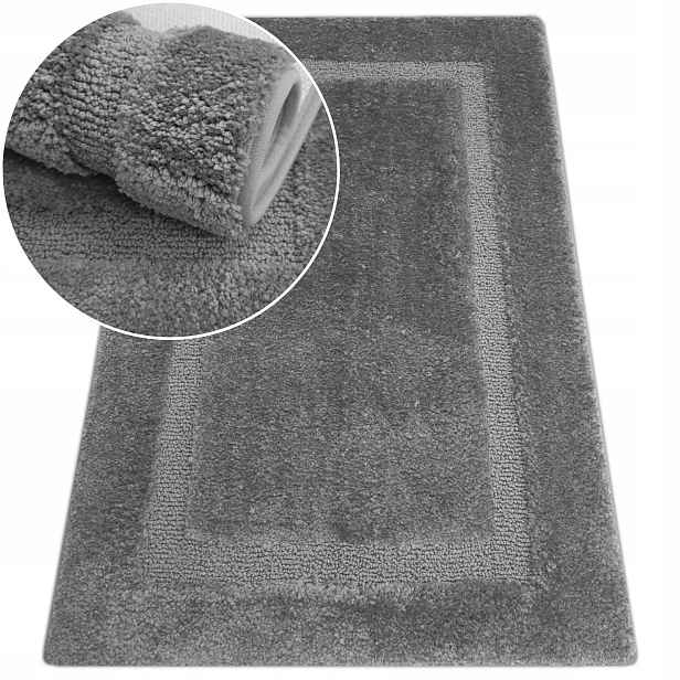 Koupelnový Koberec 50x80 Protiskluzový Měkký Do Koupelny Šedý Grey