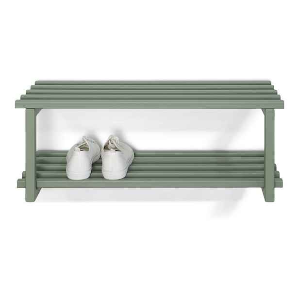 Šedozelený kovový závěsný botník 71x26x34 cm Marco – Spinder Design