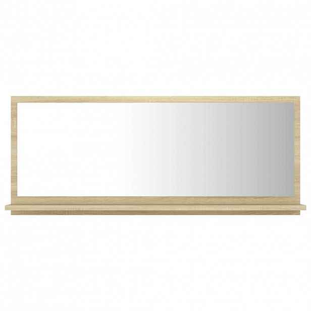 vidaXL Koupelnové zrcadlo dub sonoma 90 x 10,5 x 37 cm dřevotříska