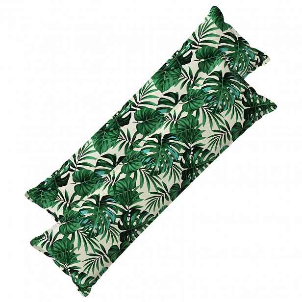 vidaXL Povlak na polštář 2 ks HOUTEN Vzor listů 40 x 145 cm Polyester