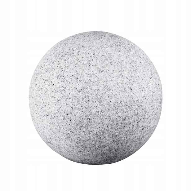 Zahradní lampa svítící koule Stono 35 cm šedá ozdobná IP65 E27 Kanlux