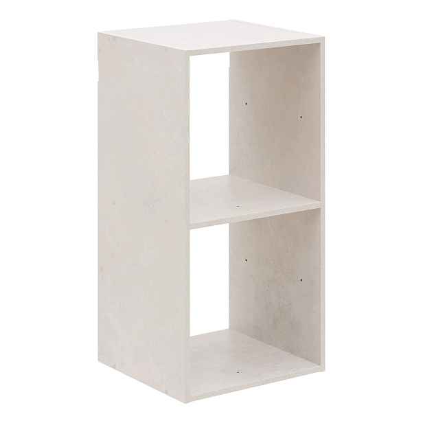 Modulární Regál S 2 Přihrádkami Mdf, Bílý, 34,5 X 32 X 67,5 CM