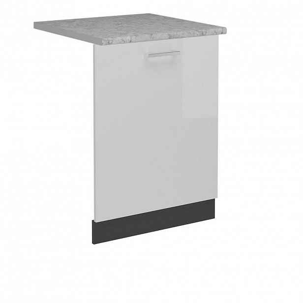 Vicco PŘEDNÍ PANEL R-Line Bílá vysoký lesk 60 cm s pracovní deskou