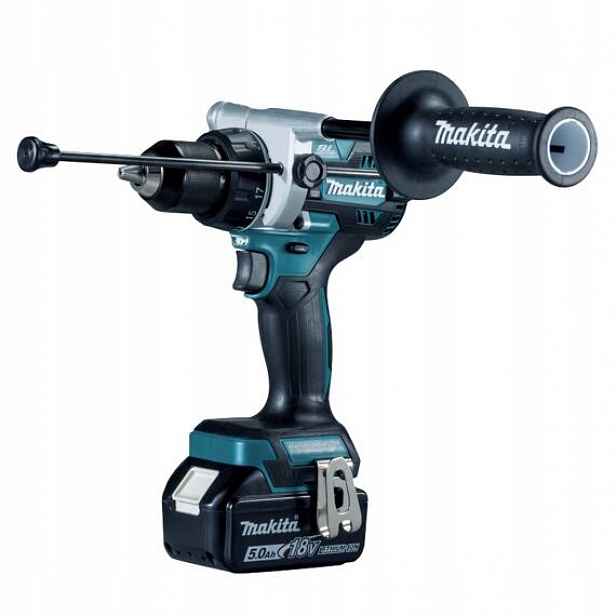 Makita DHP492RTJ aku bezuhlíková příklepová vrtačka Lxt 18V/2*5Ah, 130Nm, 0