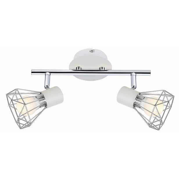 Stropní svítidlo Candellux Verve E14 2x40W bílý chrom IP20