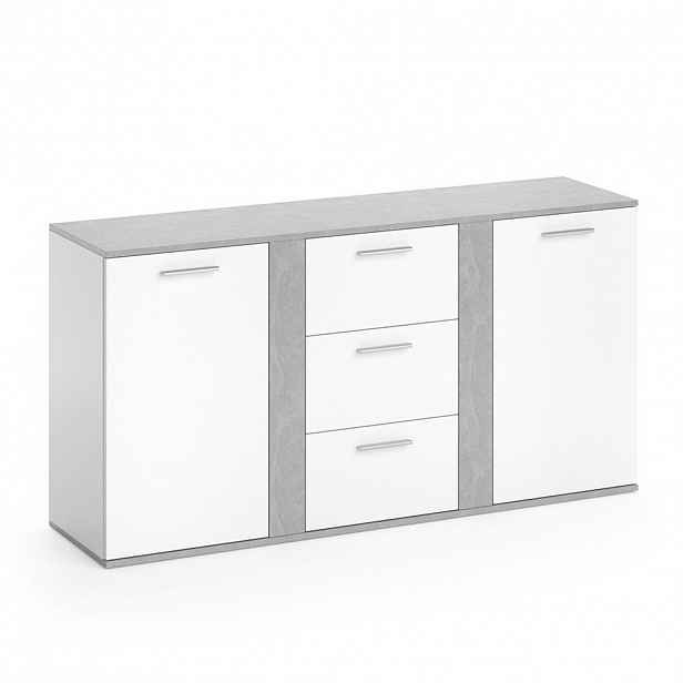 Vicco KREDENC Novelli Beton 40 x 80 cm se zásuvkami