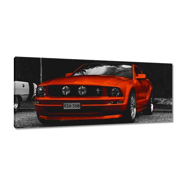Obrazy 100x40 Červený Ford Mustang
