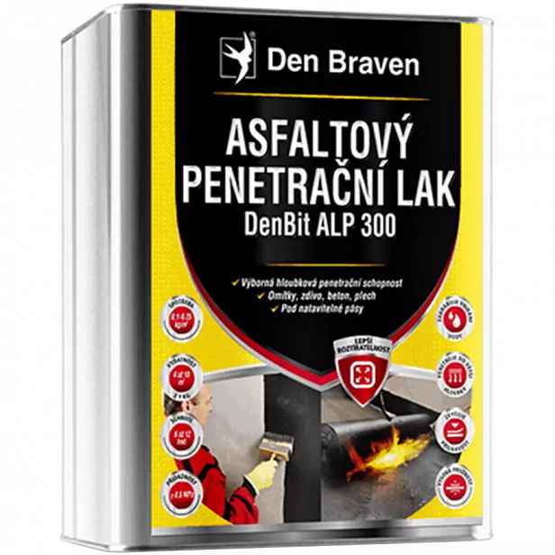 Asfaltový penetrační lak Den Braven DenBit ALP 300 9 kg