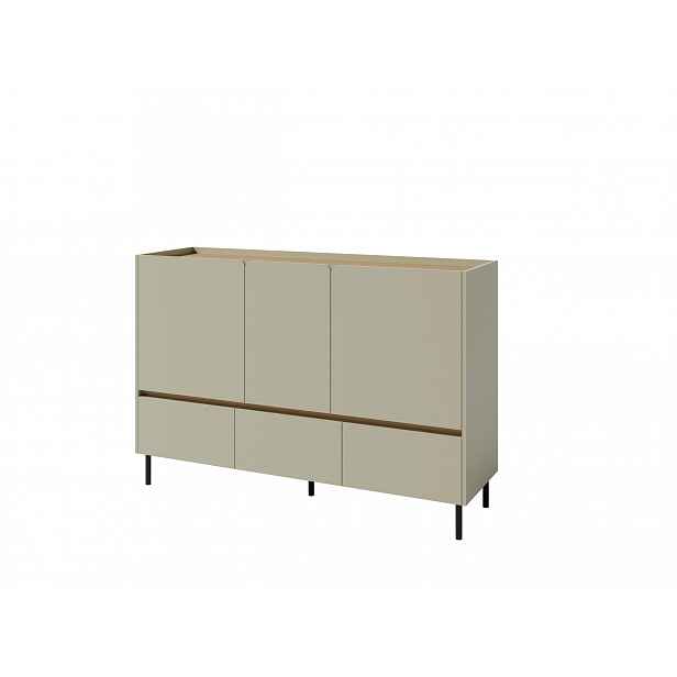 Komoda Luca LC7 Barva korpusu + barva dveří: Eukaliptus / Dub Baltic Dune