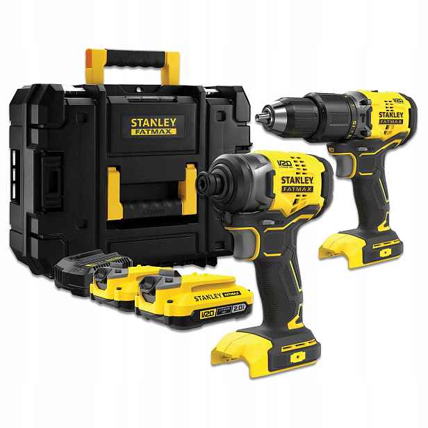 Stanley Sada V20 SFMCK461D2S Šroubovák 2x2,0 Ah Kufer