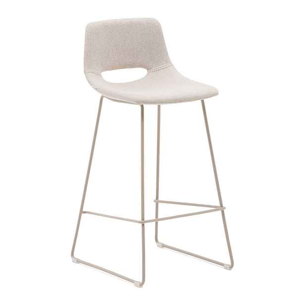 Béžová barová židle (výška sedáku 76 cm) Zahara – Kave Home