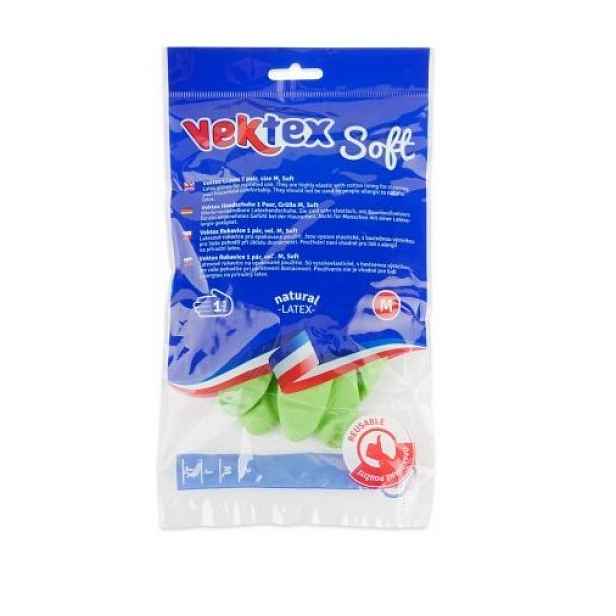 VEKTEX úklidové rukavice Soft zelené 45g vel.L
