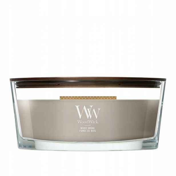 WoodWick Wood Smoke vonná svíčka elipsa 453 g
