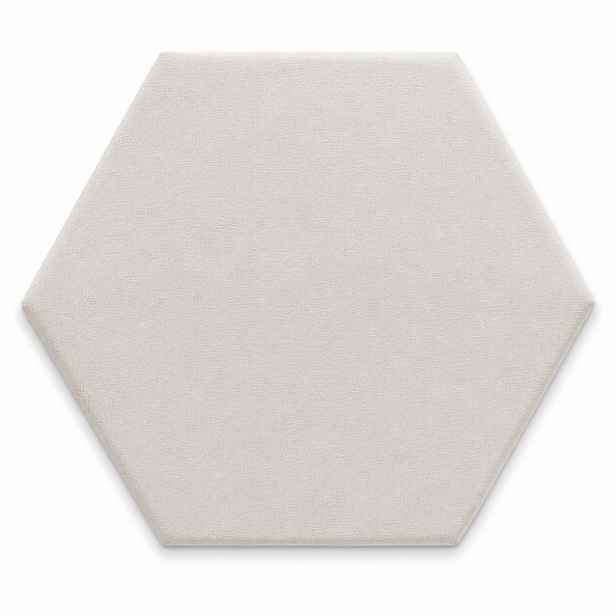 Čalouněný nástěnný panel HEXAGON více rozměrů krémová MyBestHome Rozměr: 40x35 cm