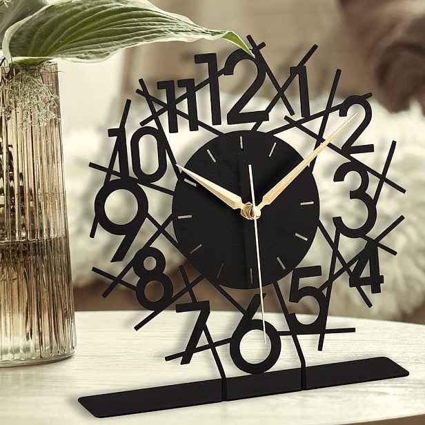 Dekorativní hodiny Lineal - Black