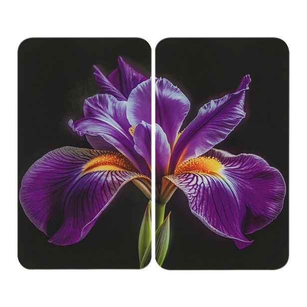 Kryty na sporák v sadě 2 ks z tvrzeného skla 52x30 cm Iris – Wenko