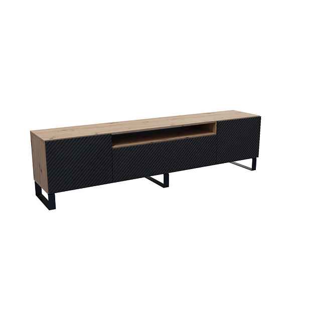 MASSENO STOJACÍ TV STOLEK CAVA, 200/41/40 cm, dub Artisan