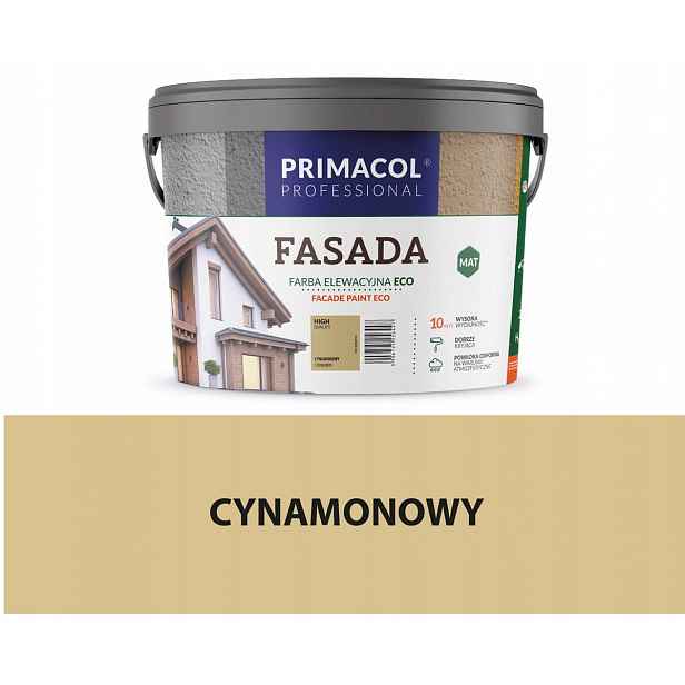 Primacol Fasada Eco Barva Barva 9L Skořicová Matná