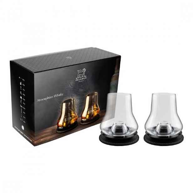 Sada 2 sklenic na whisky, s matně černým chladicím dnem, "Atmosphere"