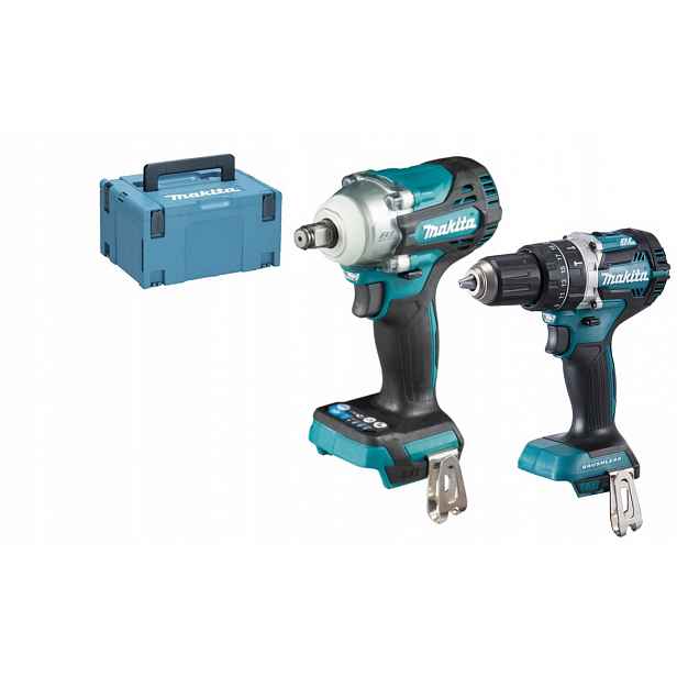 Makita DLX2359ZX1 Kombo Set 18V DTW300 DHP484 Body