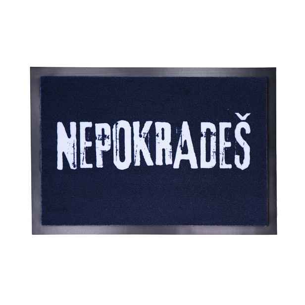 Rohožka Nepokradeš 40x60 cm, 40x60, modrá, Mercury Flooring