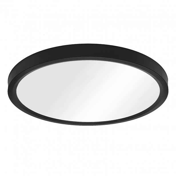 Stropní Svítidlo 30 cm 24W Cct 3000-6000K IP44 nástěnný rámeček 2,3 cm Černý