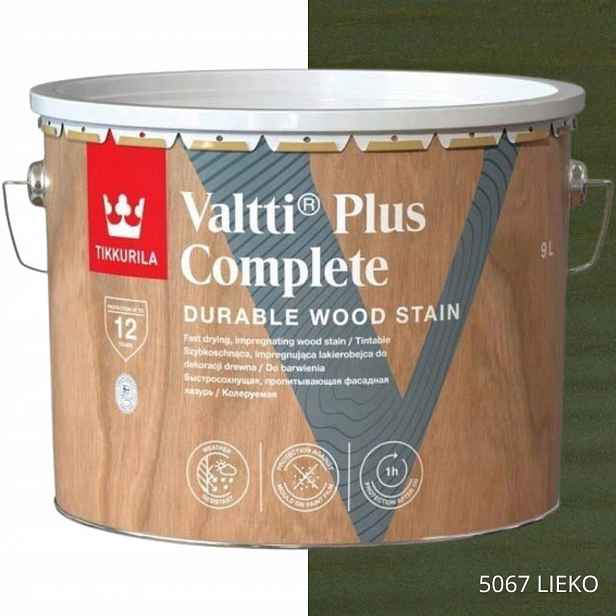 Tikkurila Lakovačka Valtti Plus Complete 9L Barva 5067 Lieko