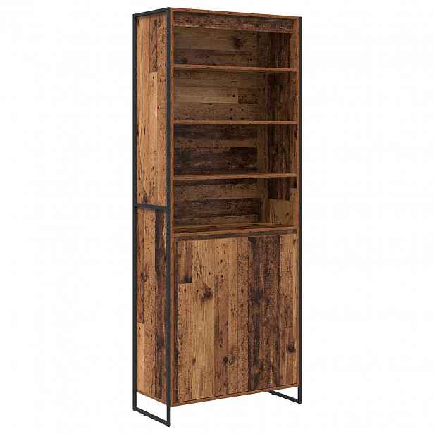 vidaXL Vysoké skříně Staré dřevo 79 x 36 x 200 cm Kompozitní dřevo