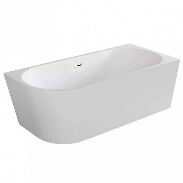 Volně stojící rohová vana Zoya 170/80 P + click clack s obdélníkovým přepadem slim v provedení chrom