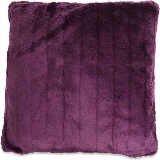 Dekorační povlak na polštář FAUX FUR 50x50 cm, fialový