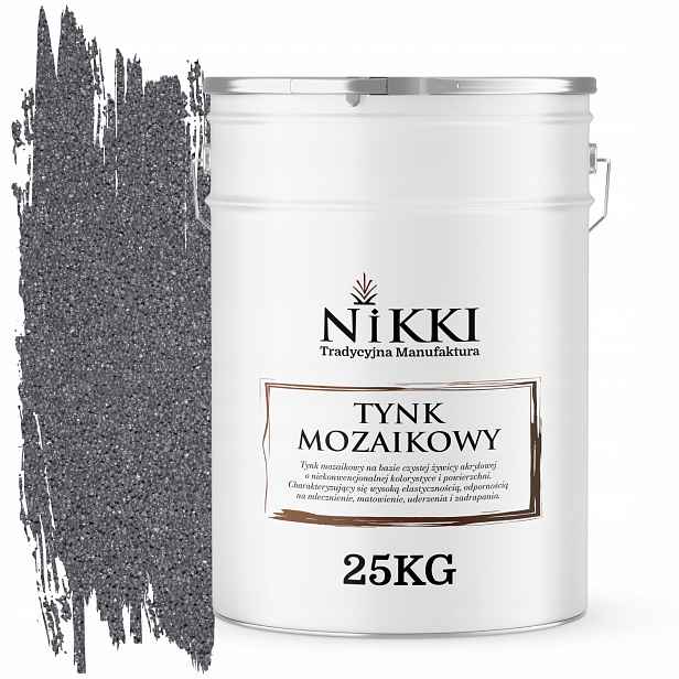 Mozaiková Pryskyřičná Omítka 25 Kg Vnitřní Vnější Šedá Tmavá M05 Ozdobná