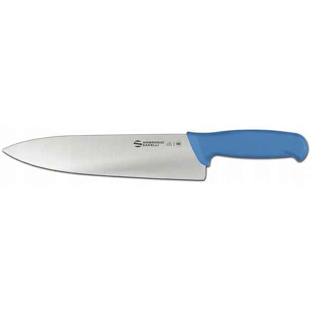 Nůž Ambrogio Sanelli Supra Colore na maso Modrá čepel 24 cm